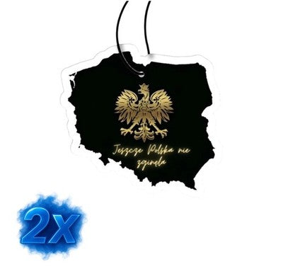 2x Polen Duftbaum/Auto Lufterfrischer<wbr/>/Schwarz Eis