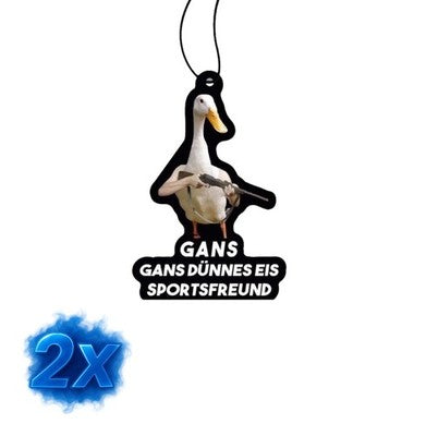 2x Auto Lufterfrischer<wbr/>/Gans Dünnes Eis/Forest Rain