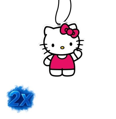 2x Hello Kitty Duftbaum/Auto Lufterfrischer<wbr/>/Vanilla