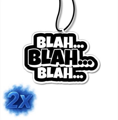 2x Blah Blah Blah Duftbaum/Auto Lufterfischer/<wbr/>Rose