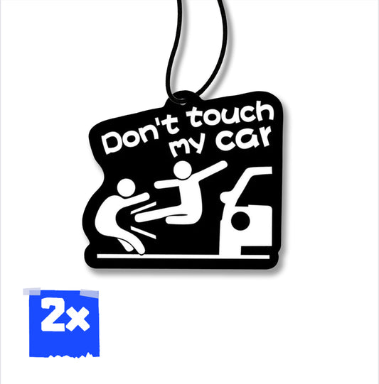 2x Don‘t touch my car Duftbaum/Auto Lufterfrischer/Rose