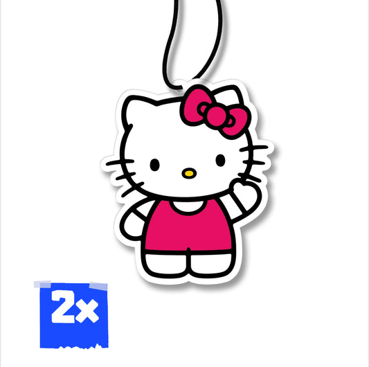 2x Hello Kitty Duftbaum/Auto Lufterfrischer/Vanilla