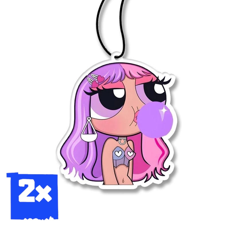2x Auto Lufterfrischer/Power Puff Girl/Cherry