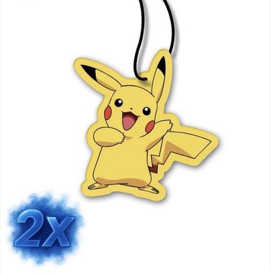 2x Pikachu Duftbaum/Auto Lufterfrischer<wbr/>/Strawberry