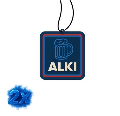 2x Alki Duftbaum/Auto Lufterfrischer<wbr/>/Schwarz Eis