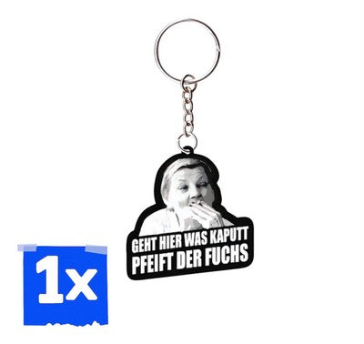1x „Geht hier was kaputt pfeift der Fuchs“ Schlüsselanhän<wbr/>ger