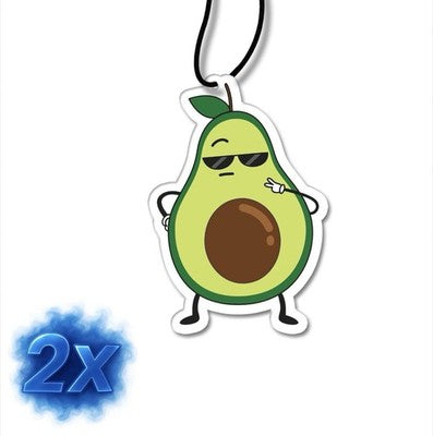 2x Avocado Duftbaum/Auto Lufterfrischer<wbr/>/Green Apple