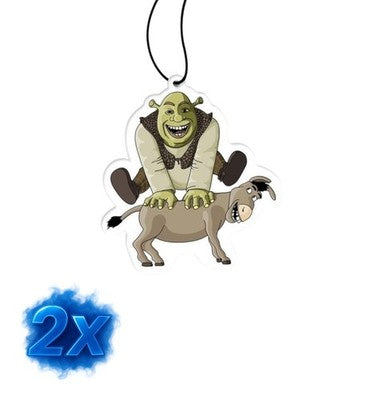 2x Auto Lufterfrischer<wbr/>/Shrek/Cherry