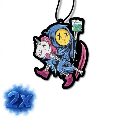 2x Crazy Einhorn Duftbaum/Auto Lufterfrischer<wbr/>/Dior